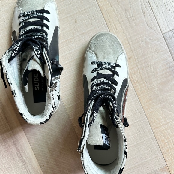 Golden Goose Slide Sneaker in snake and tortoise print - Picture 6 of 8